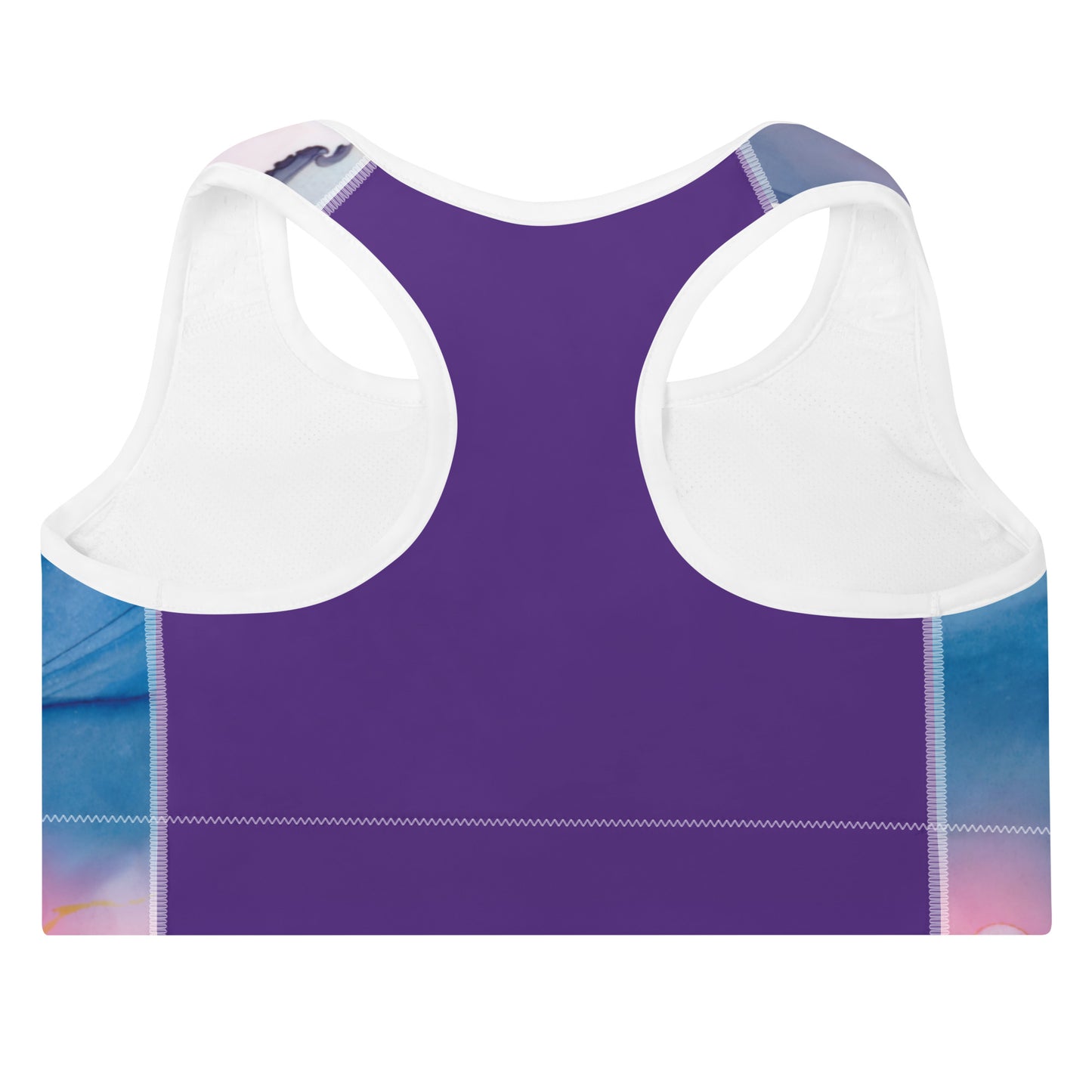 Violet Water Palette Sports Bra